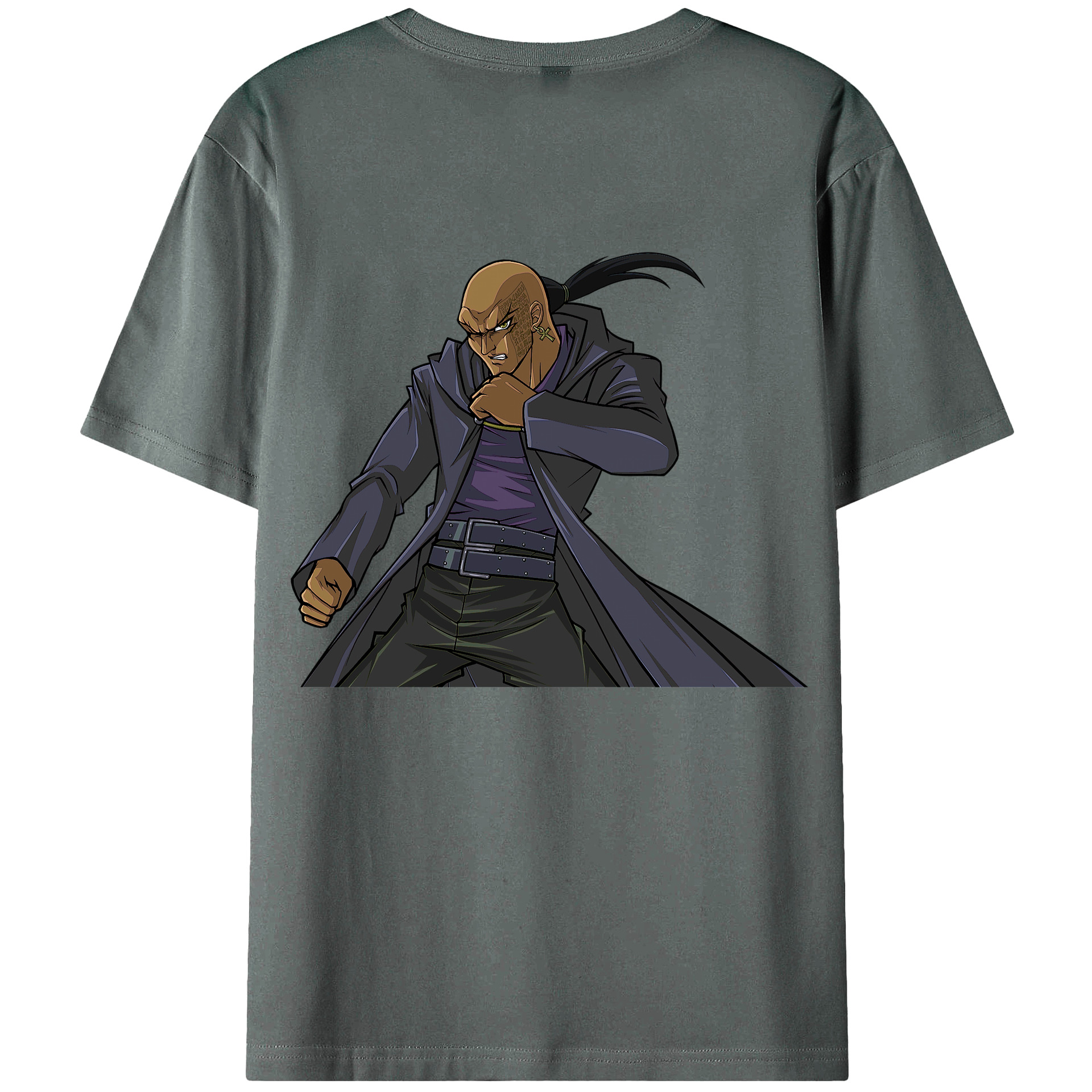 （画像用） 遊☆戯☆王 Yu-Gi-Oh! 綿100％ メンズ半袖Tシャツ（バックプリント） 通気性